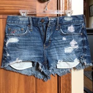 Hollister high waisted jean shorts